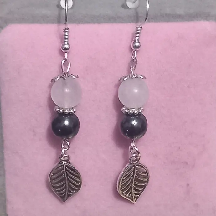 Dangling earrings - 2 customizable stones