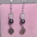 Dangling earrings - 2 customizable stones