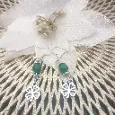 Dangling earrings - a customizable stone