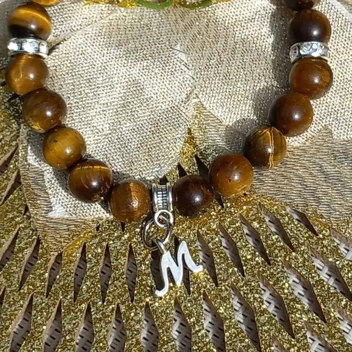 Bracelet Lettre - Choix une Lettre et une perle