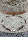 Bracelet de cheville nacrée - étoilé - Couleur perle nacrée au choix
