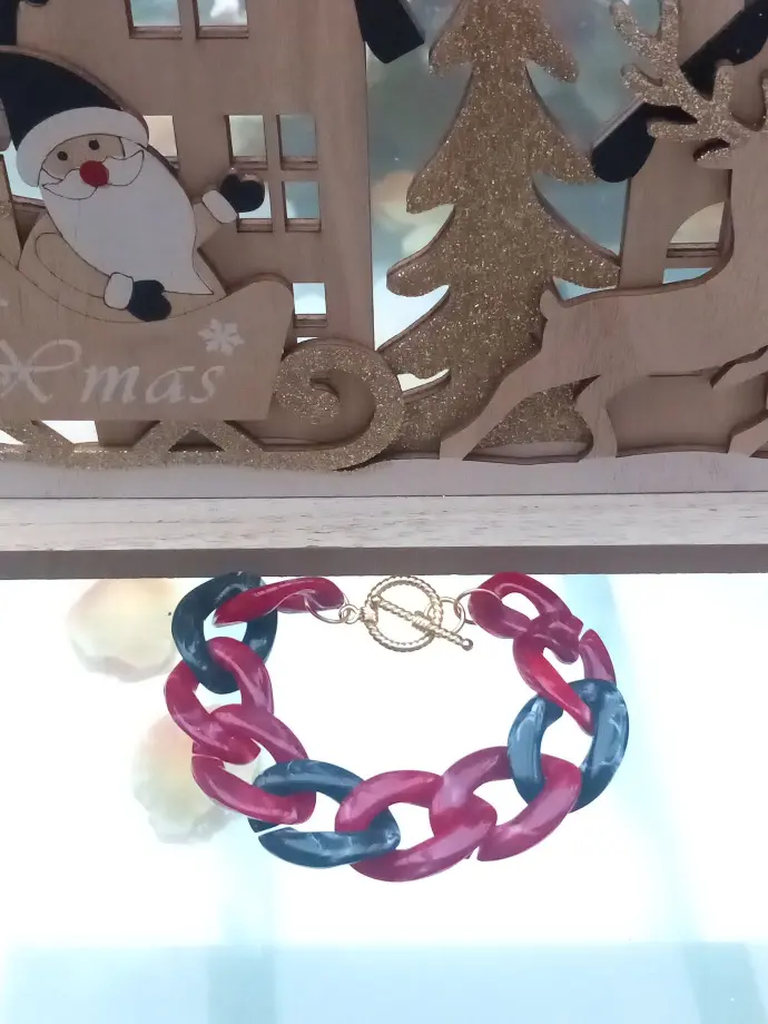 Bracelet Pop Duo - Rouge et Noir