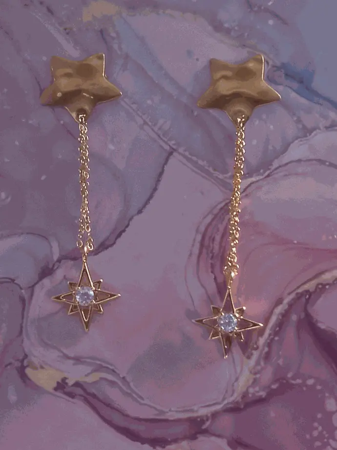 Fairy and tenderness earrings - Sparkling northern star