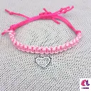 Bracelet Tressé cœur éclatant
