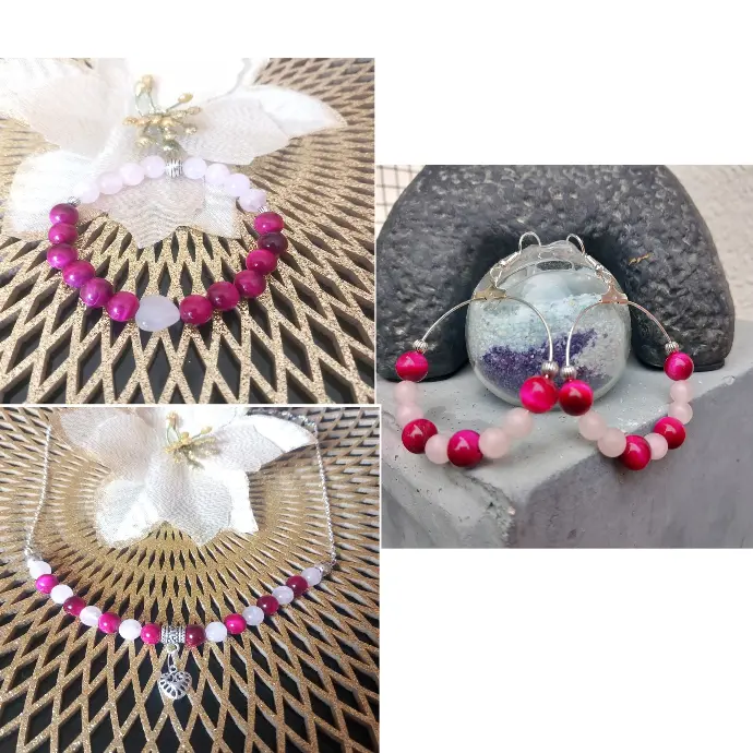 Red and Pink Love Set - 3 jewels