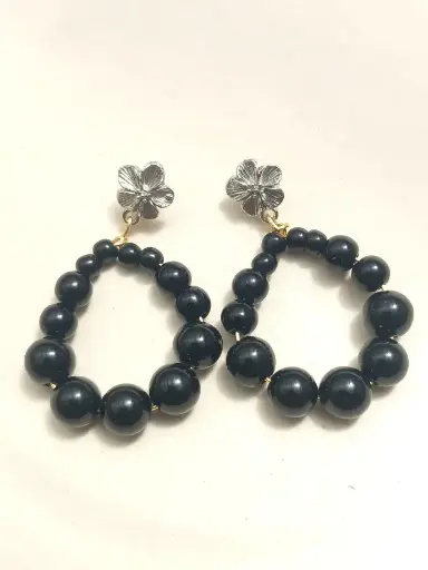 Boucles d'oreilles Pop - Noir - Onyx