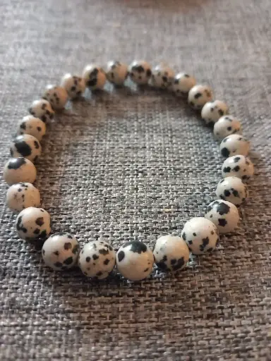 Bracelet Jaspe Dalmatien