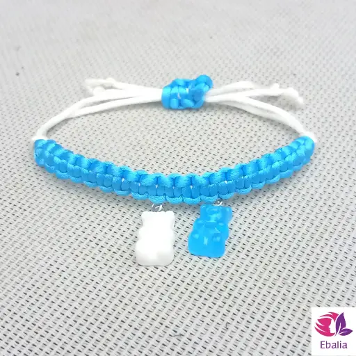 Bracelet Tressé Ourson Gourmand